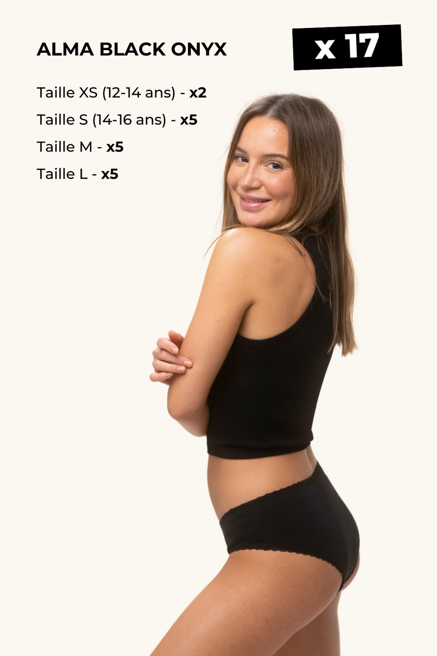 Pack x96 Culottes Menstruelles (Femmes & Ados)