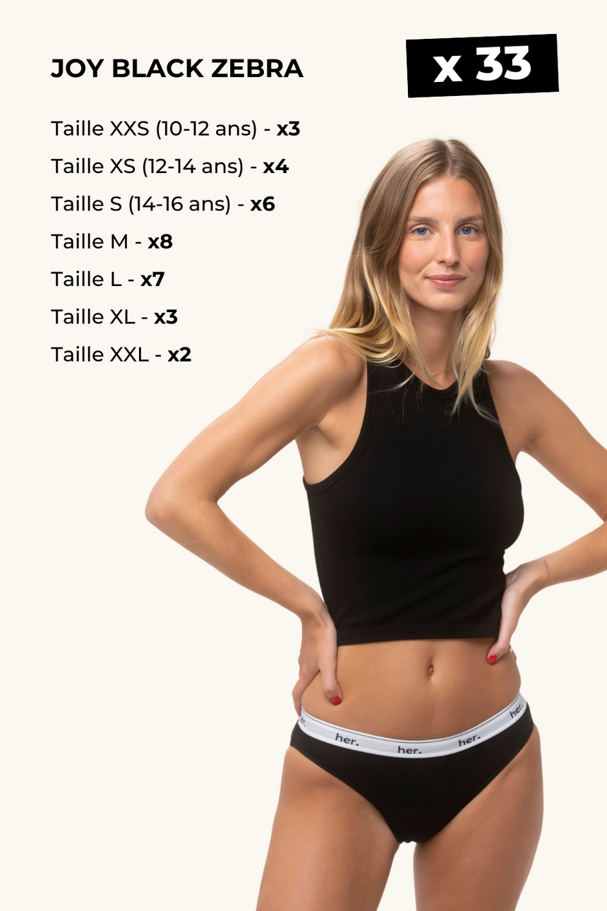 Pack x96 Culottes Menstruelles (Femmes & Ados)