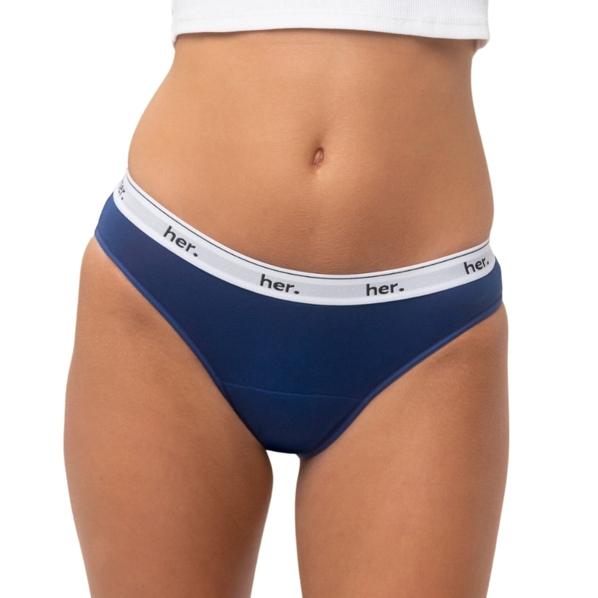 Culotte menstruelle JOY - NAVY PEONY