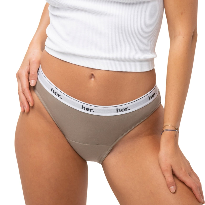 Culotte menstruelle JOY - TIMBER WOLF