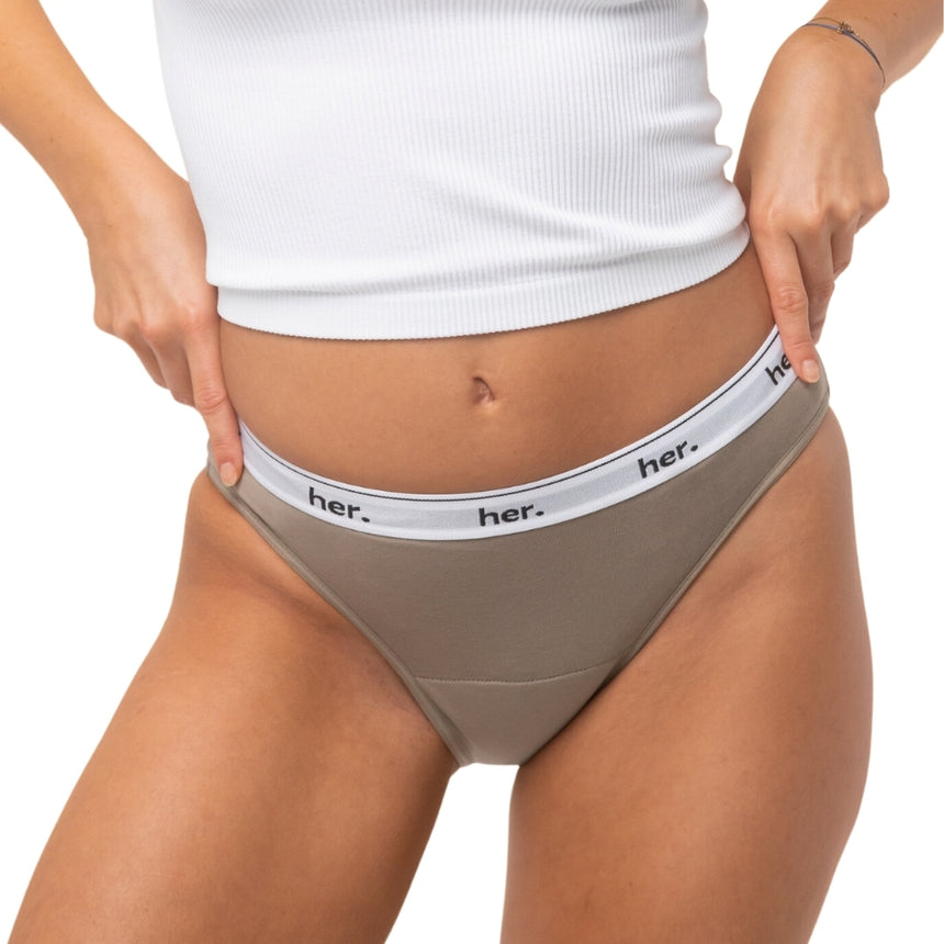 Culotte menstruelle JOY - TIMBER WOLF