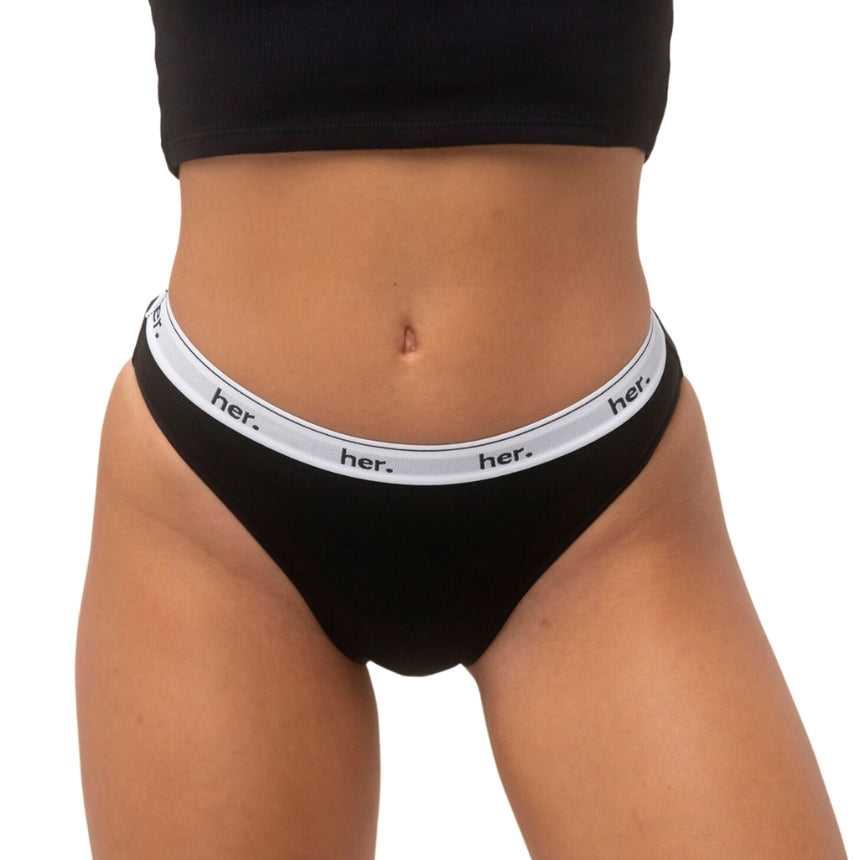 Culotte menstruelle JOY - BLACK ZEBRA