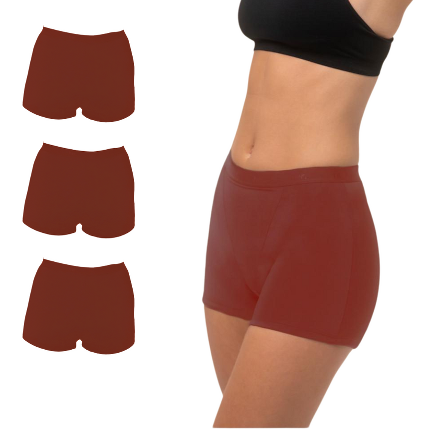 Lot de 3 Boxers Menstruel ROXY - HOLLY BERRY