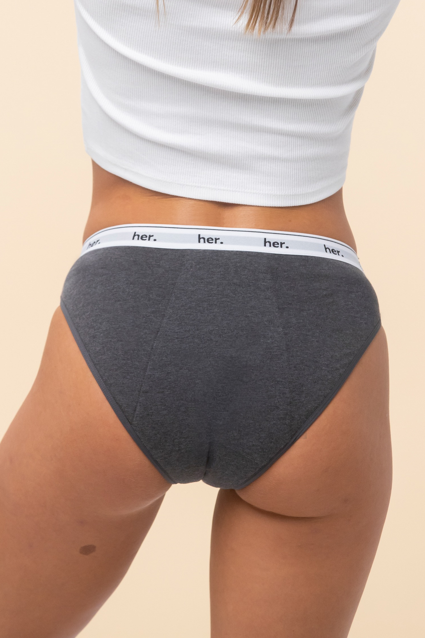 Culotte menstruelle JOY - ANTHRACITE GREY (Femmes & Ados)