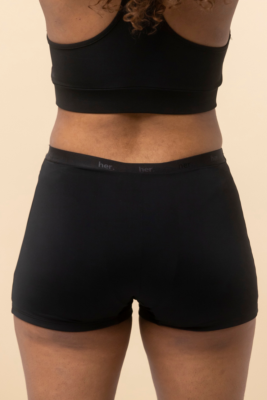 Boxer Menstruel ROXY - BLACK ONYX (Femmes & Ados)