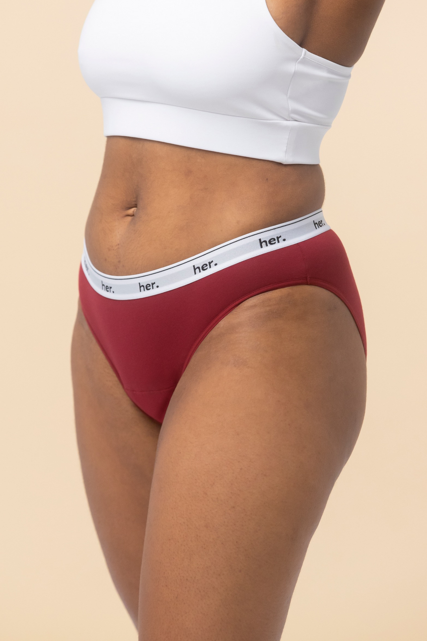 Culotte menstruelle JOY - BIKING RED (Femmes & Ados)